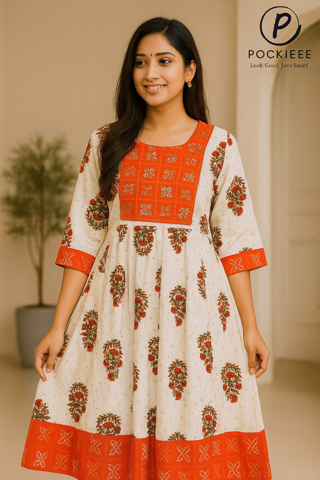 Elegant Cotton Printed Kurti for Everyday Comfort